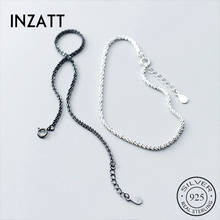 INZATT-pulsera minimalista de Plata de Ley 925 auténtica para mujer, joyería fina para fiesta, accesorios geométricos, regalo 2024 - compra barato