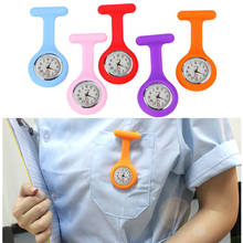Silicone Nurse Watch Brooch Tunic Fob Watch With Free Battery Doctor Medical   Wrist Watch Women Clock reloj mujer women's 2024 - buy cheap