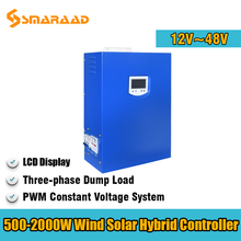 Generador de viento Solar diésel de alta eficiencia, controlador híbrido de 500W, 1000W, 2000W, 24V, 48V, PWM, con descarga de carga para uso doméstico 2024 - compra barato