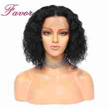 Short Curly Bob T Part Lace Wigs Human Hair For Black Women Pre Plucked With Baby Hair 13x1 Curly Bob Lace Wigs Glueless 2024 - buy cheap
