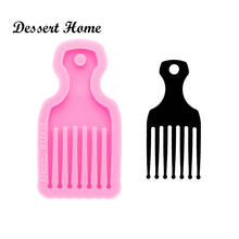 DY0591 Glossy Resin S/M Comb Molds for Keychain, Silicone Molds DIY Epoxy Jewellery Making, Silicon Clay Molds 2024 - buy cheap