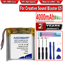 HSABAT-Batería de 4000mAh para soplador de sonido creativo, E5 2024 - compra barato