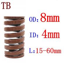 2Pcs Brown Extra Heavy Load Compression Die Spring Outer Diameter 8mm Inner Diameter 4mm Length 20-60mm 2024 - buy cheap