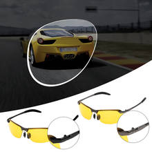 Lente amarela para a noite óculos de sol do carro motorista óculos de condução óculos de sol proteção uv uv400 acessórios da motocicleta automóvel 2024 - compre barato