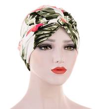 New Fashion Luxury Leopard Turban Stretch Turban Hat Cross Twist Cap Chemo Caps Soft Headwrap Headbands Muslim Headwear 2024 - buy cheap