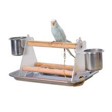 Parrot Bird Desktop Stair Stand Tray Perch Support Bite Grinder Claw Fun Acrylic Pet Toys 2024 - buy cheap