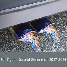 For Tiguan Second Generation 2017-2019 Stainless steel Automobiles exhaust pipe cover muffler pipe Car exterior accessories 2024 - buy cheap