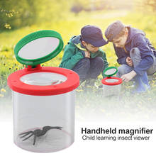 Plastic Transparent Insect Catcher Observation Magnifier Children Kids Bug Viewer  Magnifier Container with 3/6X Double Lens 2024 - buy cheap