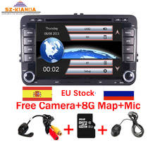 2 Din 7 Inch Car DVD Player For VW Volkswagen Seat Polo Bora Golf Jetta Tiguan Leon Skoda with GPS Bluetooth Radio Free GPS MAP 2024 - buy cheap