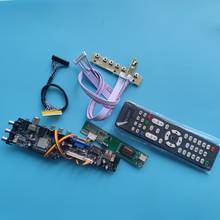 Kit b154ew02 v.7 1280x800 placa de controlador de painel remoto tv vga usb av digital hdmi-compatível com DVB-C dvb-t 1 ccfl lcd 15.4" 2024 - compre barato