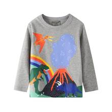 Gold Treasure Autumn Srping Style Children's T-shirt  Long-sleeved T-shirt For Boys And Girls Cotton Round Neck Children Clothes 2024 - buy cheap