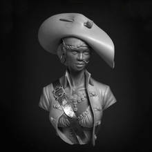 Conjunto de montagem de busto em resina pintada pirata feminina 1/10 2024 - compre barato