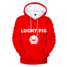 2021 Cute Lucky pig 3D Hoodies Men/Women Harajuku Pullover Fashion 3D Hoodie Sweatshirts Long Sleeve Cartoon pig 3D Lucky Pig 2024 - buy cheap