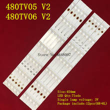 5set=60pcs LED backlight strip for TX-48AX630B TX-48AX630E TX-48AXW634 480TV05 480TV06 V2 R L 2024 - buy cheap