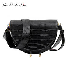 Crocodile Pattern Vintage Leather Crossbody Bag For Women 2019 New Solid Small Purses and Handbags Ladies Shoulder Messenger Bag 2024 - buy cheap