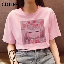 Summer Women Harajuku Kawaii Tshirt Japanese Cute Cartoon Print Tops Tee Chic Loose T-shirt Ins Ulzzang Vintage O-collar Fashion 2024 - buy cheap