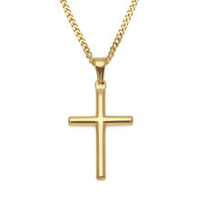 Vintage Cross Pendant Necklace Zinc Alloy Necklaces Punk New Design Classic Black Chain Choker Men Women Necklace Jewelry 2024 - buy cheap