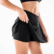 EC.MS Sport Skort Dance Yoga Golf Tennis Running debajo de la falda corta de cintura alta antideslumbrante, pantalones cortos de secado rápido con falda 2024 - compra barato