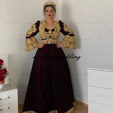Vestidos Formales Traditional Kosovo Albanian Caftan Evening Dresses For Women Applique Prom Dress Robe De Soirée De Mariage 2024 - buy cheap