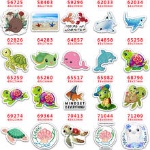 DIY Craft Supplies Sewing Accessories Cartoon Aquatic Animal Printed Planar Resins Mold 10 Pieces. PR-56725 2024 - buy cheap