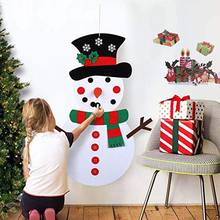 Новая войлочная Рождественская елка «сделай сам», кулон снеговика, детские новогодние подарки, детские игрушки, Искусственная елка, настенные украшения, украшение 2024 - купить недорого
