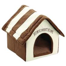 Home Sweet Home Pet Kennel Dog House Plush Pet Dog House Cat Bed Pet Supplies 2024 - buy cheap