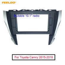 FEELDO Car CD/DVD Player Stereo 2Din Fascia Frame for Toyota Camry 2015 10.1" Big Screen Audio Face Dash Mount Trim Kit 2024 - buy cheap