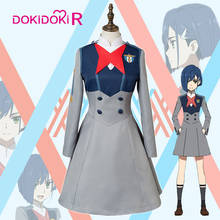 Dokidoki-r-DARLING in the FRANXX de Cosplay de Anime para mujer, traje de ICHIGO, código: 015, uniforme gris, ARLING in the FRANXX 2024 - compra barato