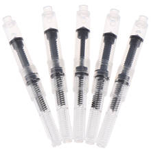 5pcs Universal Fountain Pen Small Black Ink Caliber 2.6 mm Converter pump Cartridges Refill Converter 2024 - buy cheap