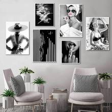 Modern Fashion Wall Art Black White Beauty Underwater Woman Print Sexy Female Canvas Painting Posters and Prints Home Decor 2024 - buy cheap