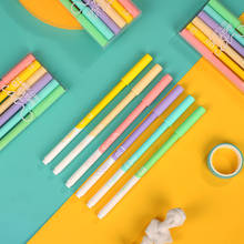 JIANWU 6pcs/set Macaron Color Series Gel Pen Cat Pattern Simple Kawaii Quick Drying Neutral Pen Journal School Supplies Gift 2024 - buy cheap