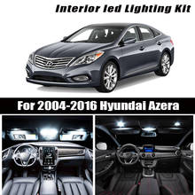 Для 2006-2017 Hyundai Azera белые автомобильные аксессуары Canbus без ошибок светодиодный внутренний светильник комплект для чтения Карта купольная Лицензионная лампа 2024 - купить недорого