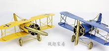Avión de Metal Vintage creativo para niños, planeador de avión de hierro de gran tamaño, Aeromodelo colgante, juguetes para niños 2024 - compra barato