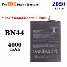 2020 BN44 Battery For Xiaomi Mi Redmi 5 plus 5.99" Redrice 5Plus Phone Battery 4000mAh High Quality Replacement batteries 2024 - buy cheap