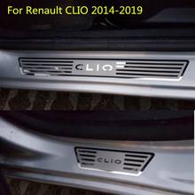 Protetor de soleira para porta de carro, adesivo de soleira para renault clio iv clio 4 2013-2018 2024 - compre barato