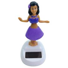 Solar Dancing Beach Girl Automatic Swing Car Interior Ornament Dashboard Decor car accessories автомобильные товары Ornaments- 2024 - buy cheap