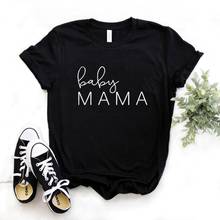 Bebê mama impressão feminina tshirts de algodão casual engraçado t camisa para lady yong menina topo t 6 cor do navio da gota NA-947 2024 - compre barato