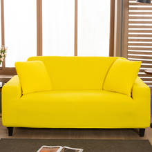 Thick Elasticated Plush Sofa Covers for Living Room Velvet Corner Armchair Couch Pleads Cover L Shape Furniture Solid Color 2024 - buy cheap