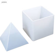 Molde de silicona transparente con forma de pirámide, decoraciones artesanales de resina, DIY 2024 - compra barato