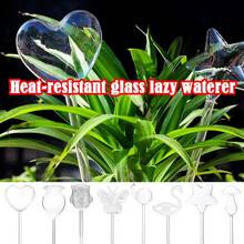 Glass Plant Water Self Watering Plant Waterer Portable Glass Plant Flowers Water Feeder Self Irrigation Decoration Water Cans 2024 - buy cheap