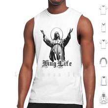 Hug Life Tank Tops Vest 100% Cotton Jesus Jezus Christ Religious Christian Thug Life Hug Life Life Hugs 2024 - buy cheap