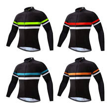 Mens Pro Cycling Jersey MTB Bicycle Clothing Jackets Road-Bike Jersey Long-Sleeve Sportswear Top 2021 2024 - buy cheap