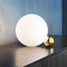 Postmodern glass ball bedroom bedside table lamp Nordic designer guest room study  art deco table lights 2024 - buy cheap