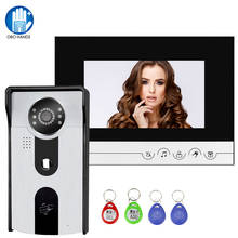 Home Wired RFID Video Intercom Video Door Phone Kit 7 Inch Monitor 700TVL Doorbell Camera with IR Night Vision Wall Mounted 2024 - buy cheap