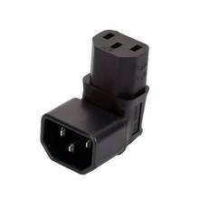 C 320 C14 to C13 Right Angle AC Adapter, IEC 3Pole Male to Female 90 Degree Up Angle AC Plug converter,C14 to C13 socket PDU/UPS 2024 - buy cheap