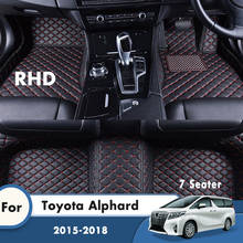 RHD Car Floor Mats For Toyota Alphard 2018 2017 2016 2015 7 Seater Car Interior Accessories Decoration Interior Carpets Cover 2024 - buy cheap