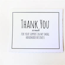 Plantilla de tarjeta de agradecimiento comercial, tarjetas de agradecimiento para negocios hechas a mano. Tarjeta de agradecimiento del cliente, en PDF, imprimible 2024 - compra barato