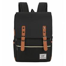 Модный винтажный рюкзак для ноутбука, мужской рюкзак для колледжа из нейлоновой ткани, мужские дорожные рюкзаки для подростков в стиле ретро 2024 - купить недорого