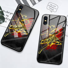 Attack On Titan Levi Ackerman Golden Tempered Glass Cover for iPhone 6 6s 7 8 Plus X XS XR SE2020 11 12 13 Pro Max Mini Case 2024 - buy cheap