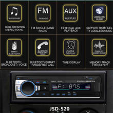 Reproductor de Mp3 para coche, Radio Estéreo inalámbrico con Bluetooth, receptor FM, navegación GPS, instrucción de voz, u-disk, tarjeta TF, adaptador auxiliar de 3,5mm, 12V, 1DIN 2024 - compra barato